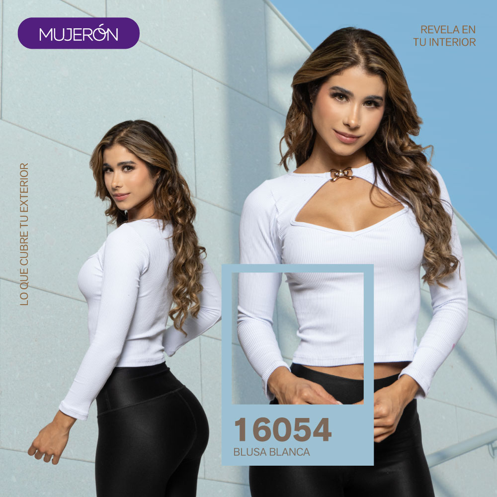 Blusa 16054-blanca – MUJERON SOCIAL